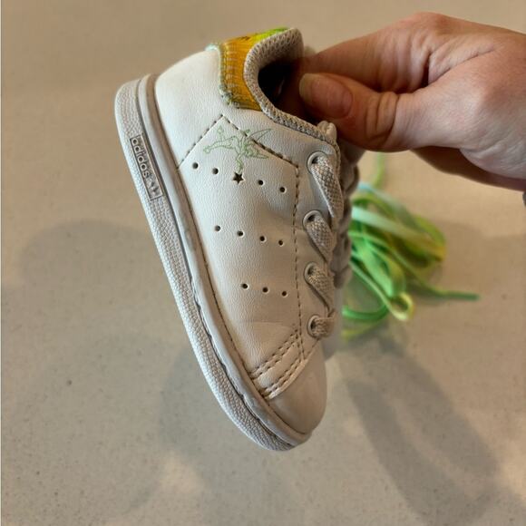 Adidas x Disney Stan Smith "Tinkerbell" Infant Sneakers size 4k - Picture 3 of 10